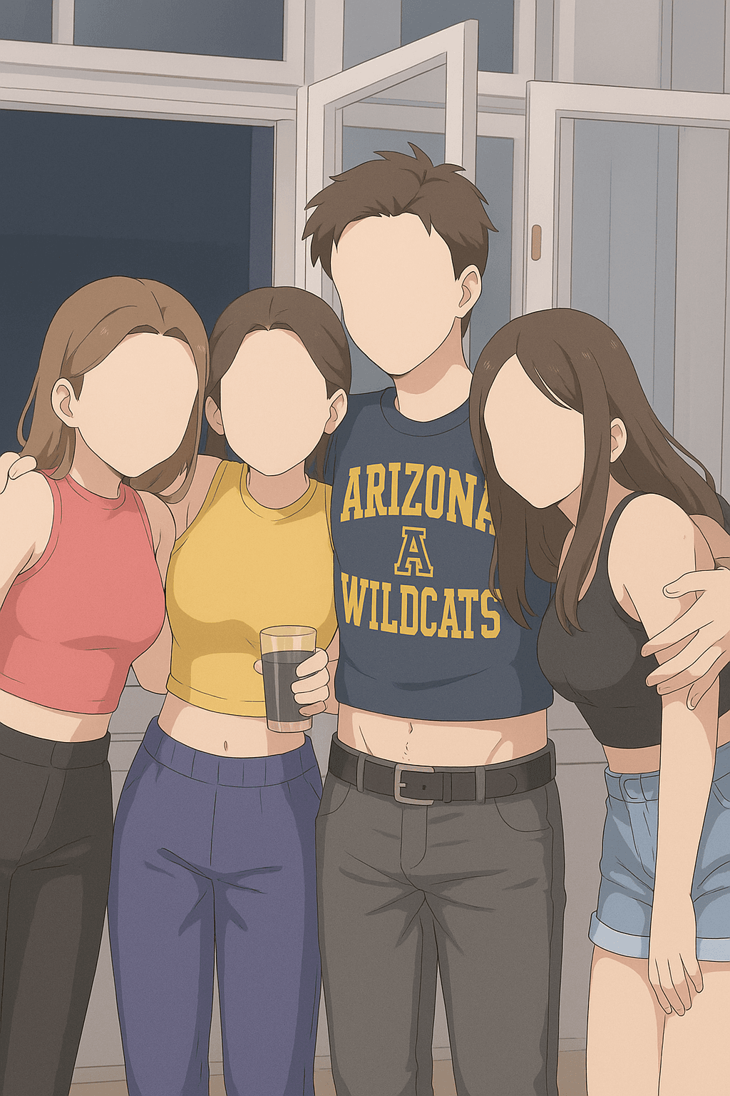 AI-generated faceless portrait 5